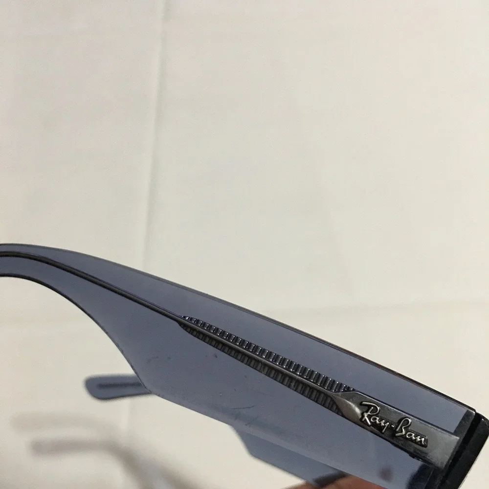 Ray-Ban Mega Wayfarer RB0840S Sunglasses Transparent Blue Frame Brown Lens Parts